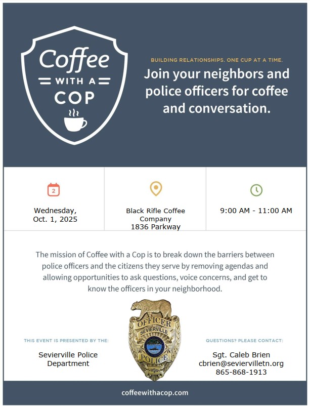 SPD hosts Coffee With a Cop to meet with community October 1