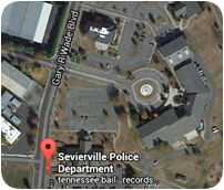 Google map Location of Sevierville Police Department