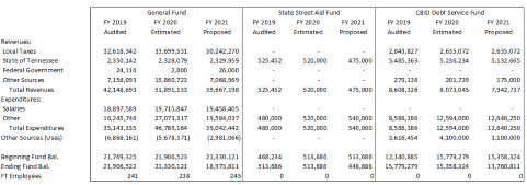 Fiscal Year 2021 Operating and Capital Budgets
