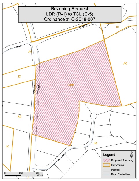 O 2018 007 Veterans Rezoning Map