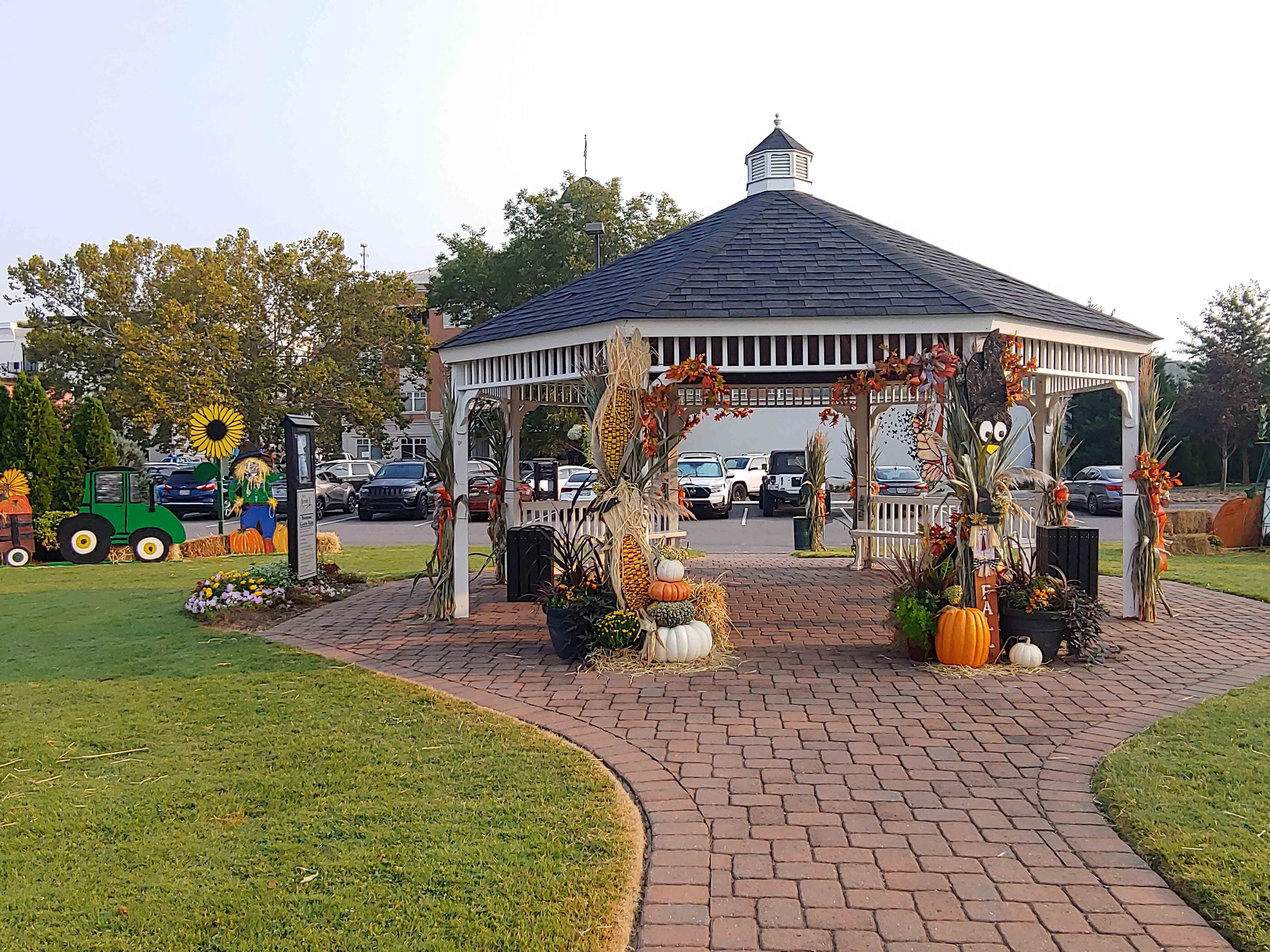 Gazebo Tractor and Scarecrow