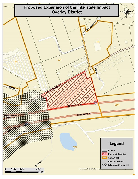 Interstate Overlay Notification Map