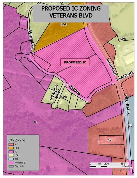 Notice of Public Hearing - O-2025-012- Rezoning Veterans Blvd