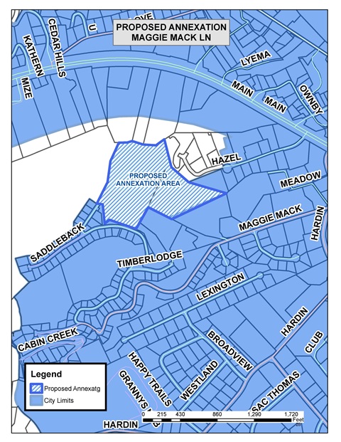 Notice of Public Hearing - R-2025-013 & R-2025-014 - Annexation & POS Maggie Mack Ln Ln