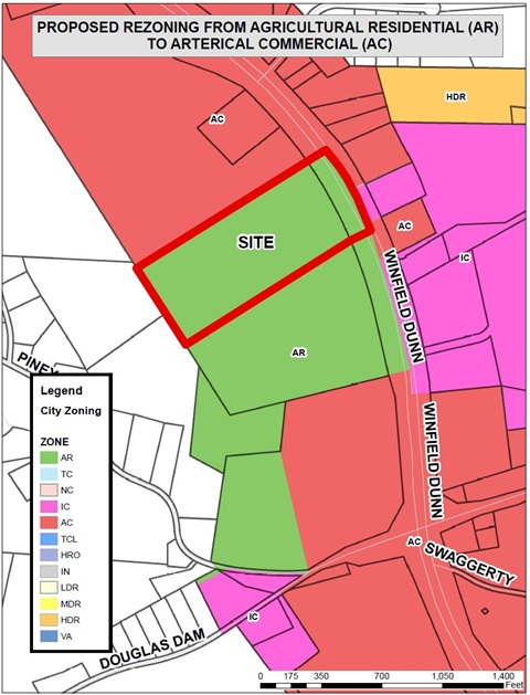Notice of Public Hearing - O-2025-009 - Rezoning Winfield Dunn Parkway