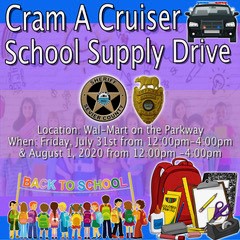 2020 Cram a Cruiser Event Scheduled to Help Sevier County Schoolchildren and Teachers