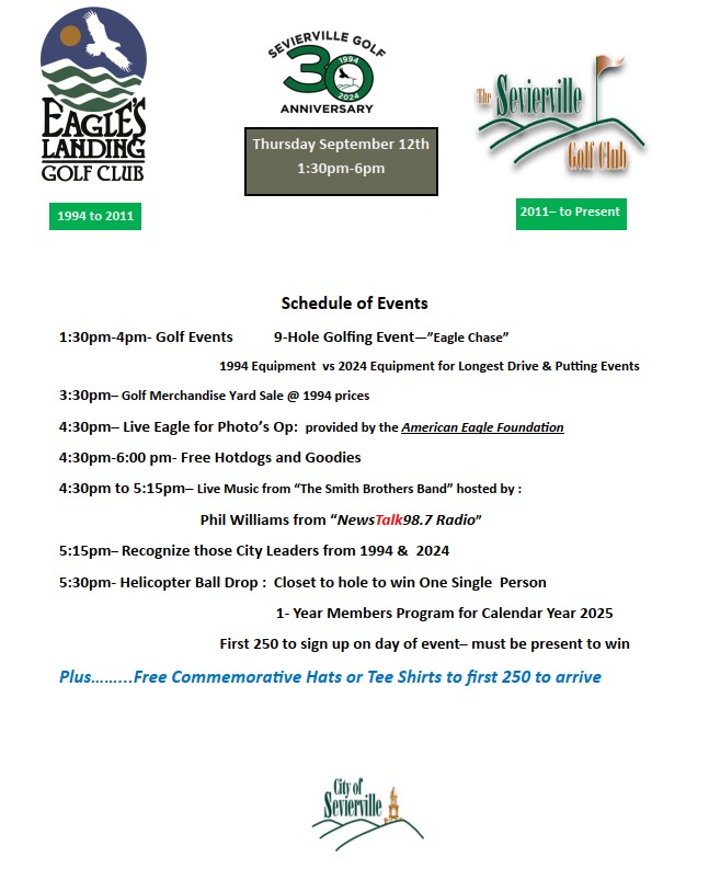 golf club 30 year anniversary flyer 08 24