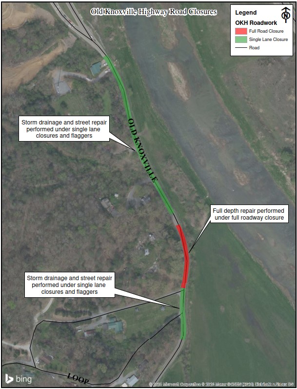 old knoxville hwy closure map 07 24
