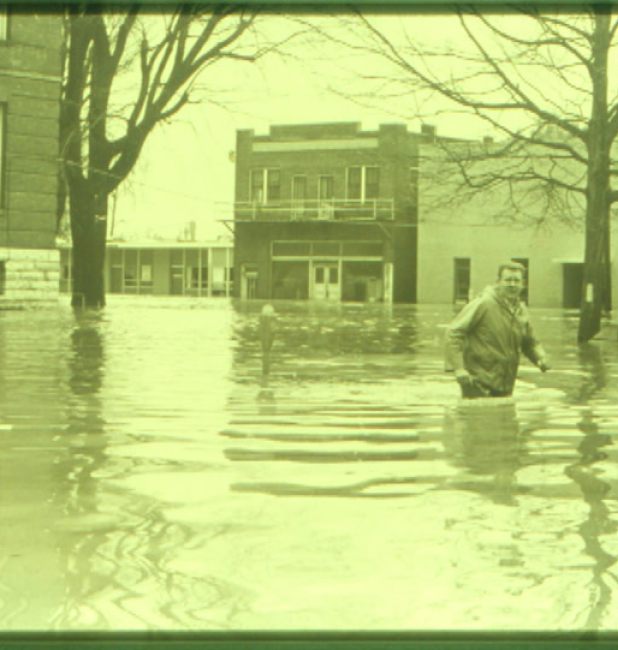Courthouse East Side Flooding 1960